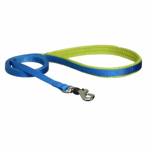 Premium Pet Поводок с защитой карабина и мягк. вкладкой д/рук д/собак разм. м. голубой