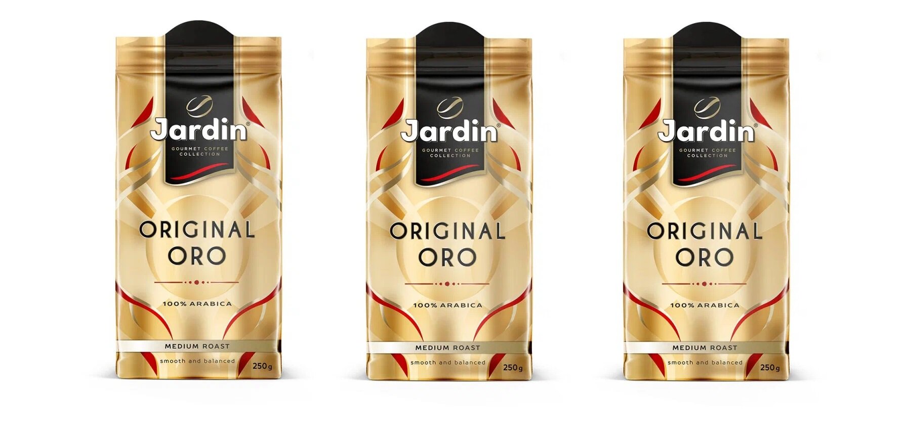 Кофе Jardin, Oro, молотый, 250 г, 3 уп