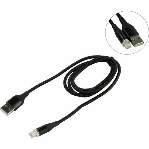 Кабель Jet.A USB 2.0 AM-->съёмный магнитный Lightning 1м кабель lightning магнитный 360 white шнуровой 1м