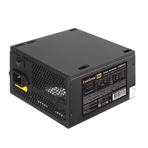 Блок питания Exegate 1000W 1000PPE EX292161RUS black 5958₽
