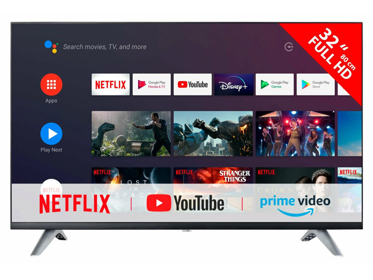 32” Умный Телевизор “SmartTV 90” FULL HD , Android TV, Кронштейн в подарок