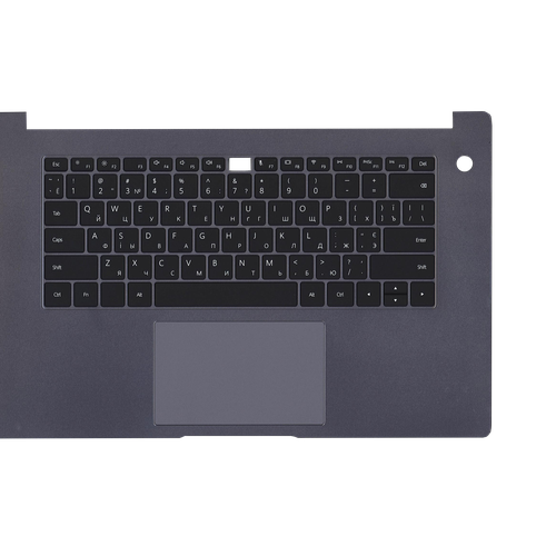 Клавиатура (топ-панель) для ноутбука Huawei MateBook D 15 BohrD-WDH9D черная с серым топкейсом