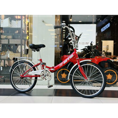 Велосипед дамский дорожный WTS 20 дюймов взрослый мужской и женский для прогулки городской велик красный 19990₽