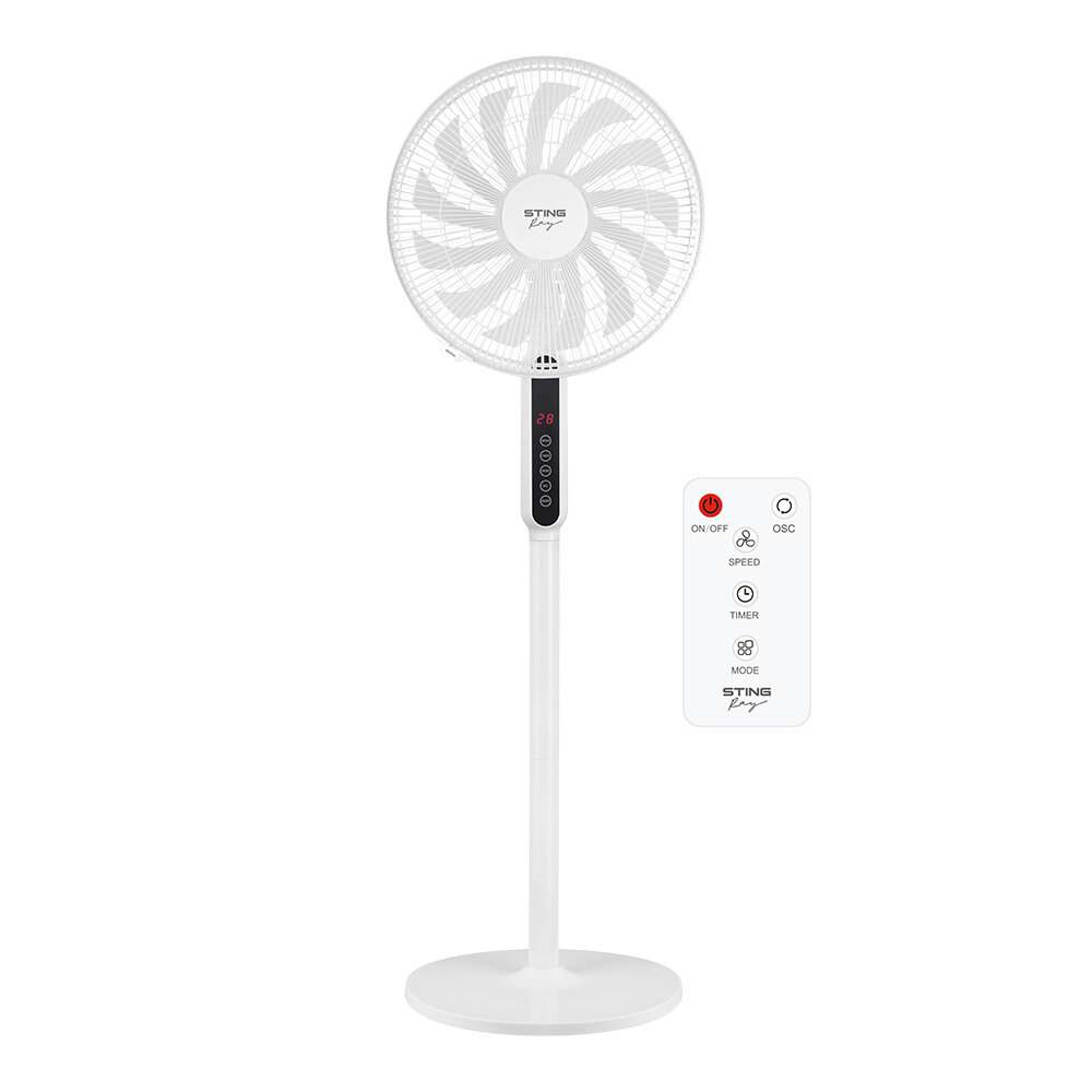 фото STINGRAY ST-FN4135B белый вентилятор напольный