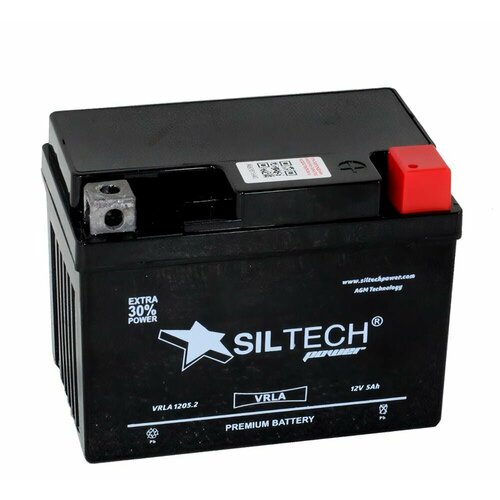 Аккумулятор SILTECH VRLA1205.2 12V5AH о. п. (YTZ5S) д113ш70в85/90 , шт