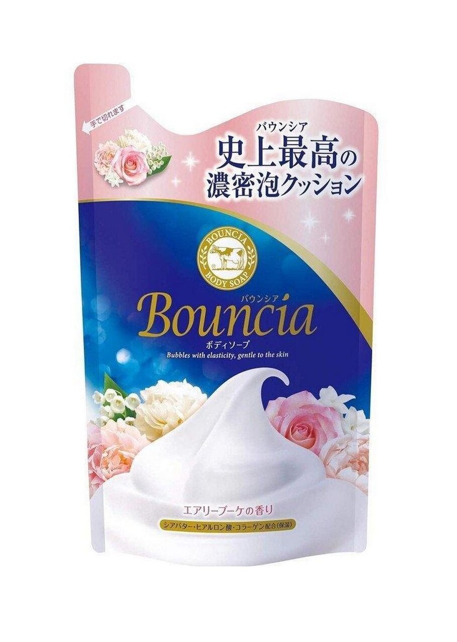 COW Гель для душа Bouncia Most Сливочный, нежный цветочный аромат, 400 мл. сменная упаковка