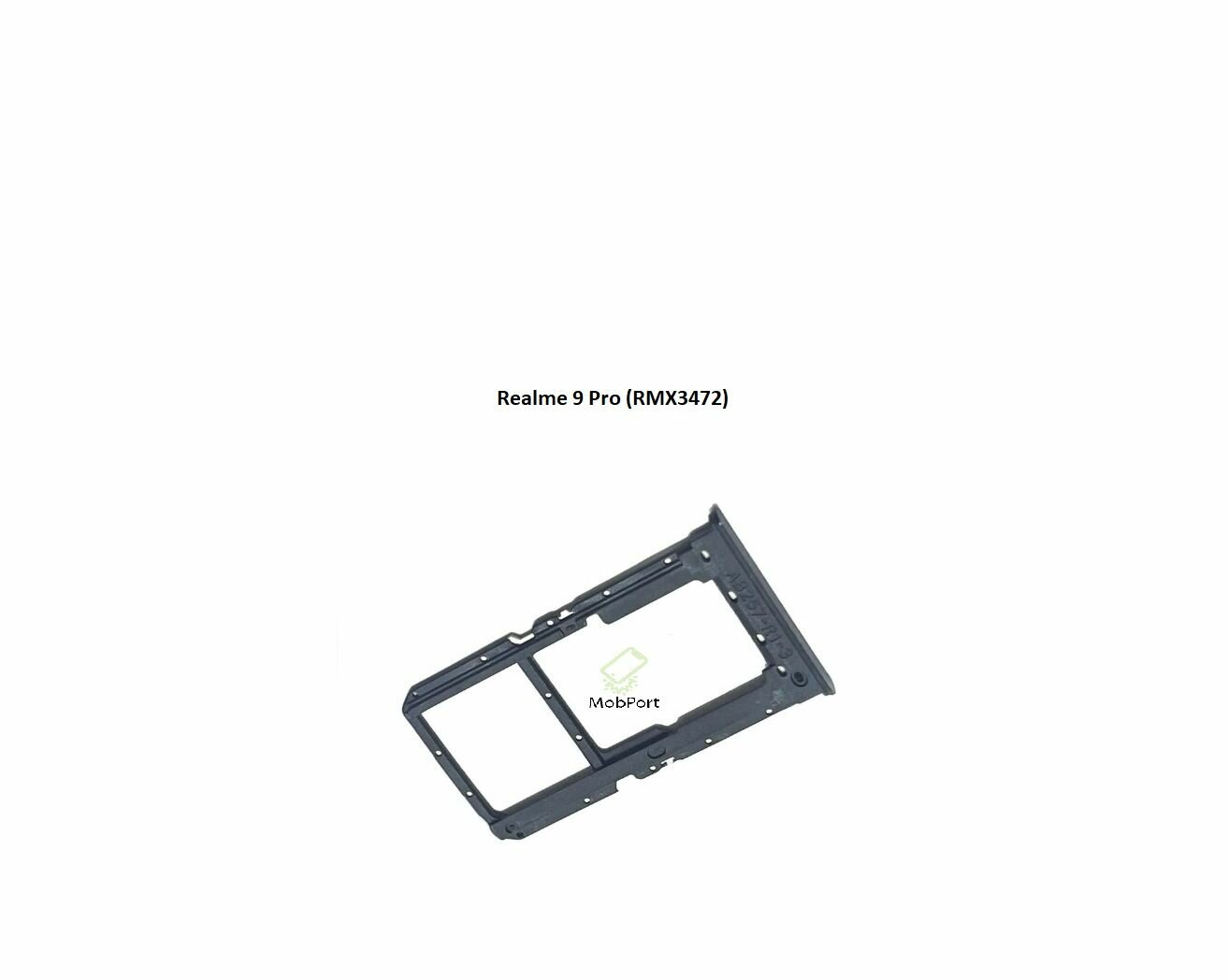 Держатель SIM для Realme 9 Pro (RMX3472), Черный (Сим Лоток) — фото 1