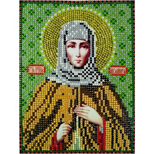 Алмазная мозаика Святая Полина 17*23 см