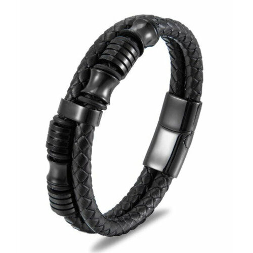 Жесткий браслет Anikom, размер 22 см, черный