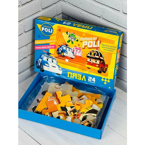 Мозаика для мальчиков Робокар Поли 24 робот машина герои 302₽