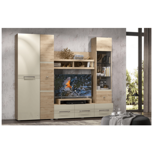 Модульная гостиная Панна-Котта композиция 2 (Гикори Джексон / Панна Котта)