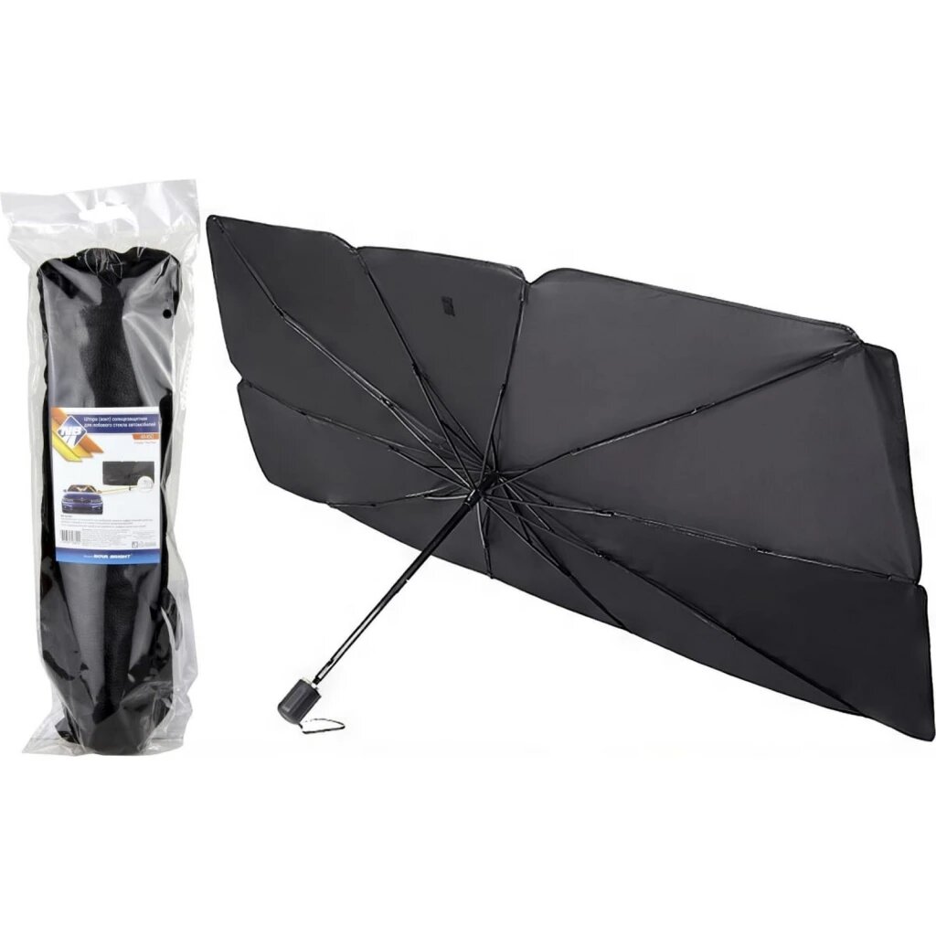 фото Шторка солнцезащитная "NOVA Bright" 79х140 см (зонт, для лобового стекла)