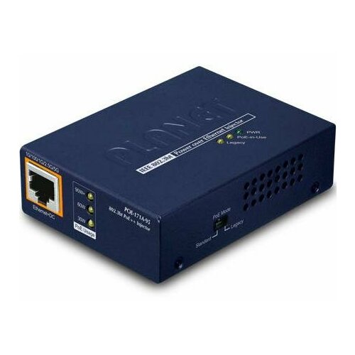PLANET POE-171A-95 Single-Port Multi-Gigabit 8023bt PoE Injector 95 Watts 8023bt Type-4 PoH Legacy mode support PoE Usage LED 101001G25G 19777₽