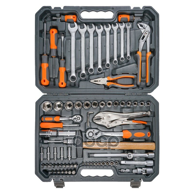 Набор инструментов универсальный 78пр. (головки 1/2 1/4) кейс (AT-78-07) AIRLINE арт. at-78-07