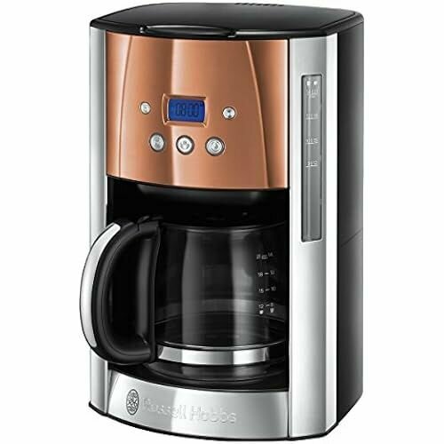 Russell Hobbs Luna Copper Accents цифровая стеклянная кофеварка технология насадки для душа программируемый таймер 2077000₽