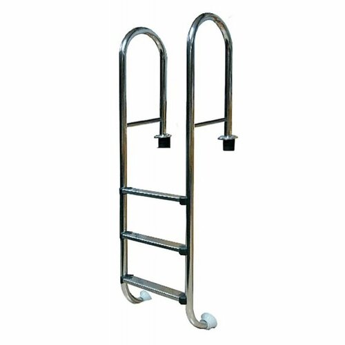 Лестница усиленная 4 ступени с накладкой люкс нержавеющая сталь AISI-304 узкий борт Pool King MRO204 цена - за 1 шт 26870₽