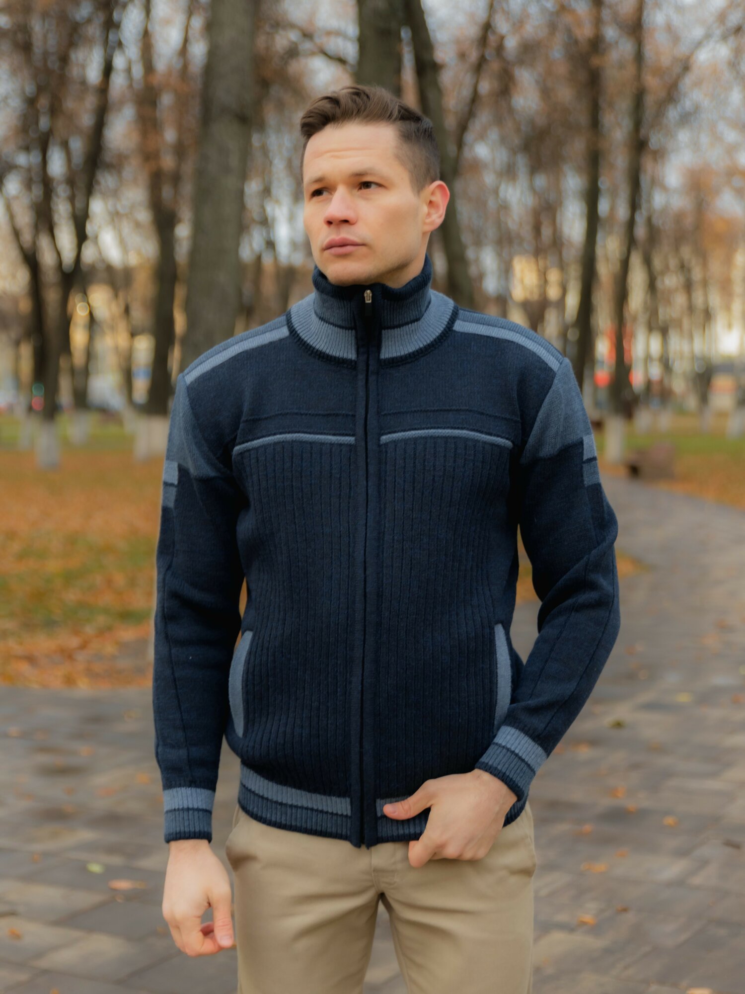 Свитер DECADE, размер 50, , blue — фото 1