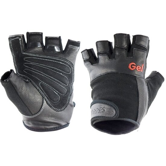 Перчатки для занятий спортом Torres  PL6049XL р. XL нейлон нат. кожа и замша подбивка гель черные