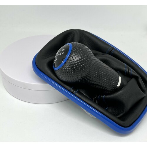 Ручка кпп с чехлом 5 ступеней для Volkswagen Golf 4 , 23 мм посадочный, синий