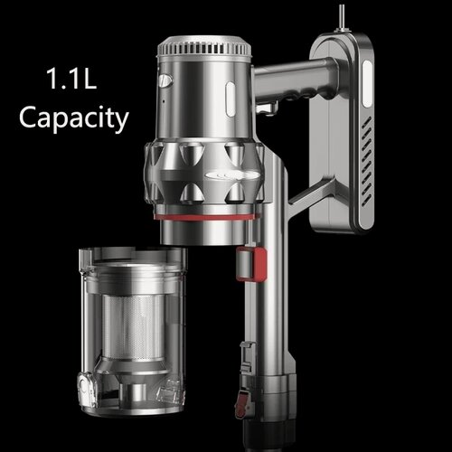 Изображение товара Пылесос вертикальный Sokany SK-3378, мощность всасывания 350Вт, низкий уровень шума, цвет серебристый