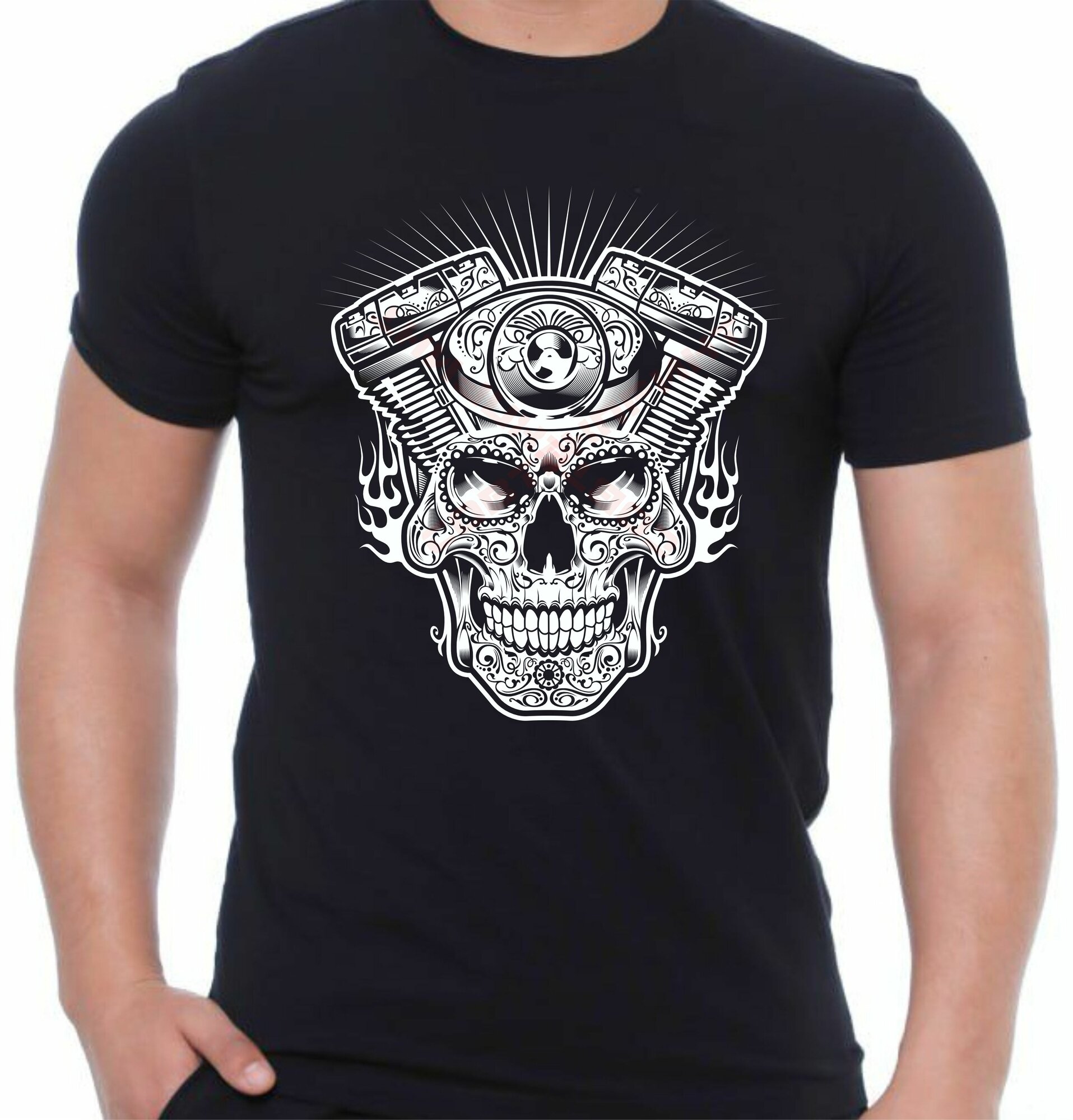 Футболка Skull Engine