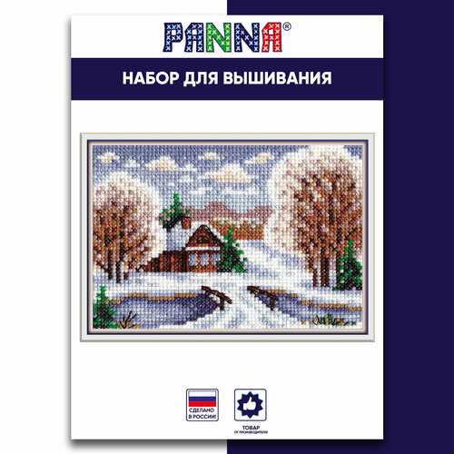 фото Набор для вышивания ps-1092 ( пс-1092 ) "избушка в снегу" panna