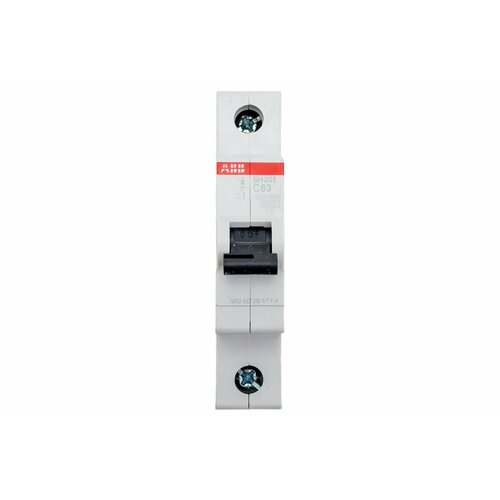 Выключатель автоматический модульный 1п C 63А 6кА SH201 C63 ABB 2CDS211001R0634