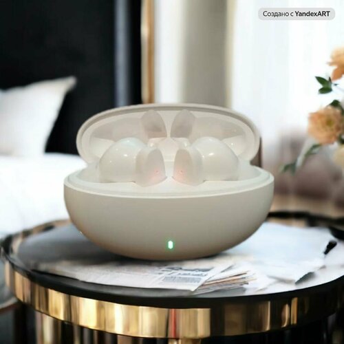 Наушники беспроводные с микрофоном и шумоподавлением Bluetooth 53 USB Type-C белый 79900₽