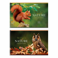 Альбом для рисования 40л, А4, на гребне BG "Wild nature"