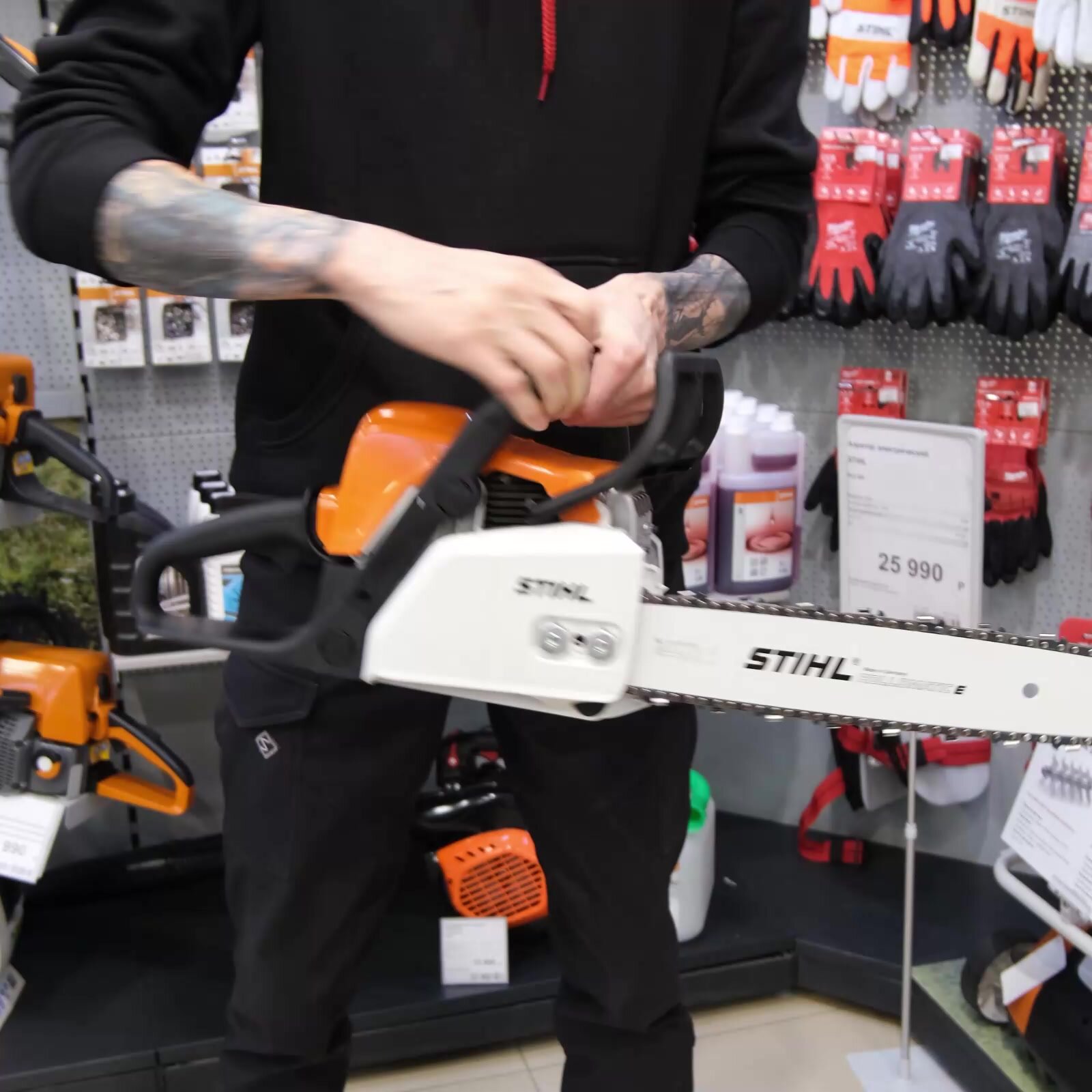 Бензопила STIHL MS 180 18" (45 см), 3/8" Picco 1,3 мм + набор заточной — фото 1