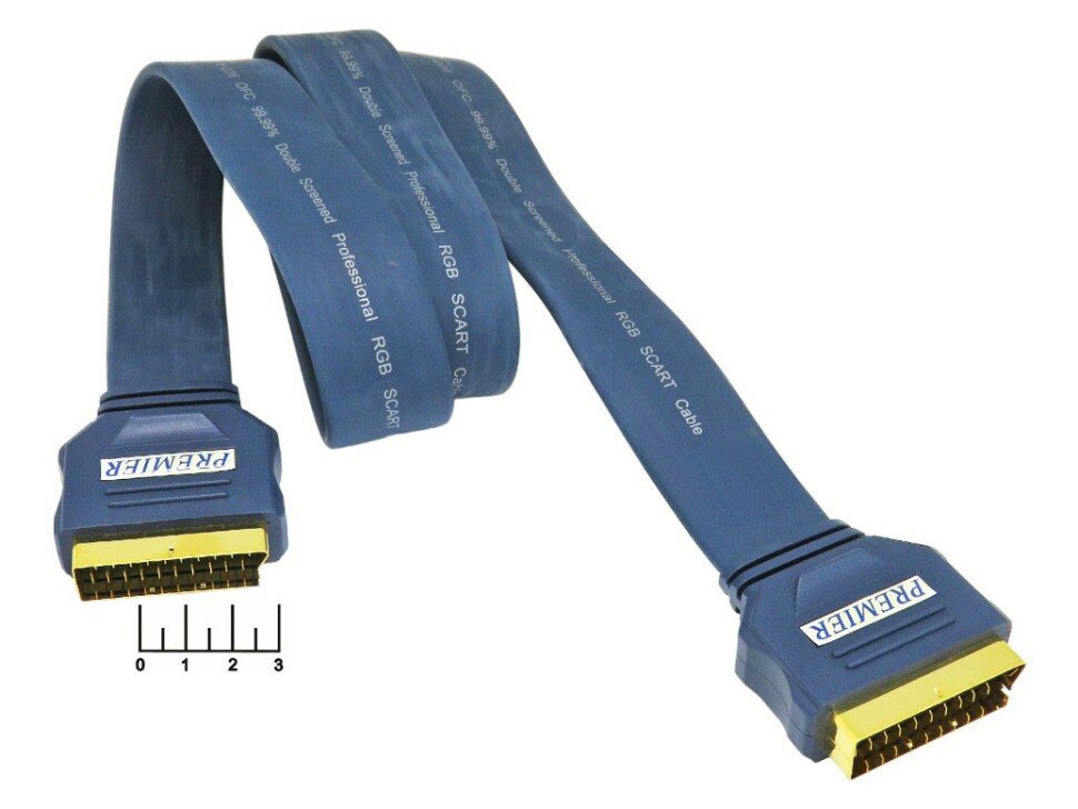 Шнур Скарт-Скарт 1м gold пластик Premier плоский (5-226)