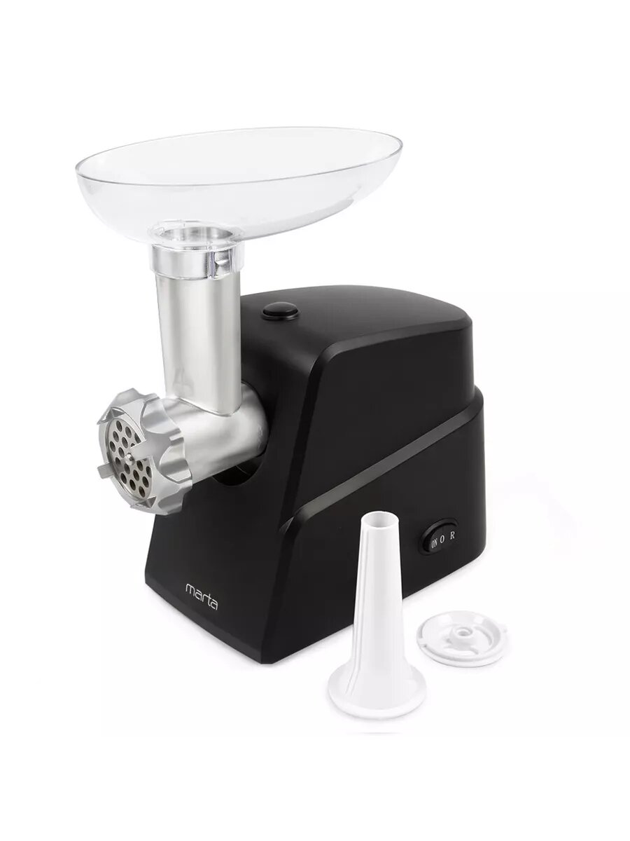 Мясорубка MARTA MT-2021 MT-2021, 2200Вт, 2 перфорированных диска, защита двигателя