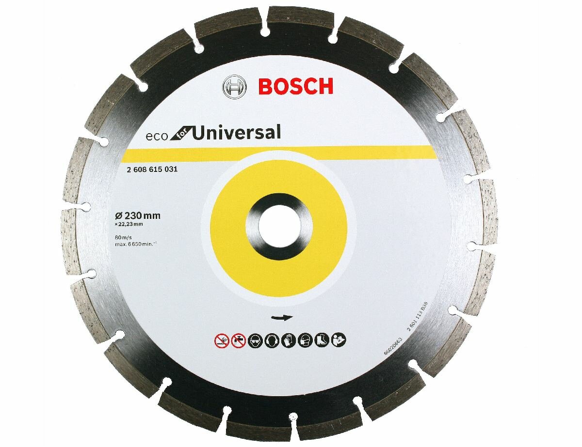 Диск алмазный отрезной BOSCH Eco for Universal 2608615031 230 мм 1 шт.