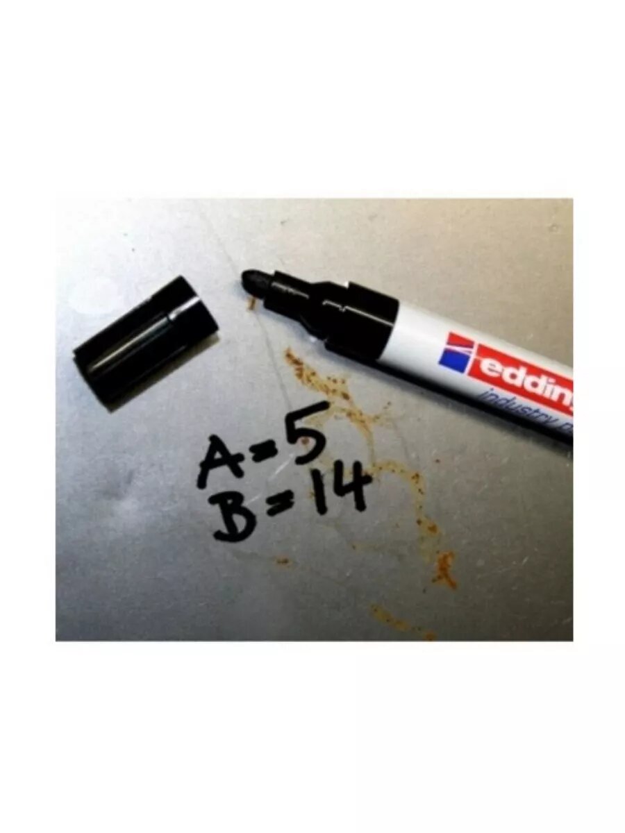 Маркер краска черный — фото 1