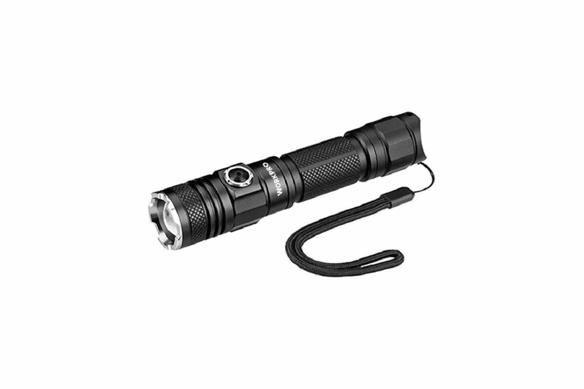 Алюминиевый масштабируемый аккумуляторный фонарик WORKPRO1200LM WP351006
