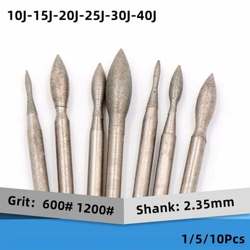 1510 шт алмазные фрезы для гравировки хвостовик 235 мм 5Pcs 25J- 1200 grit 260₽