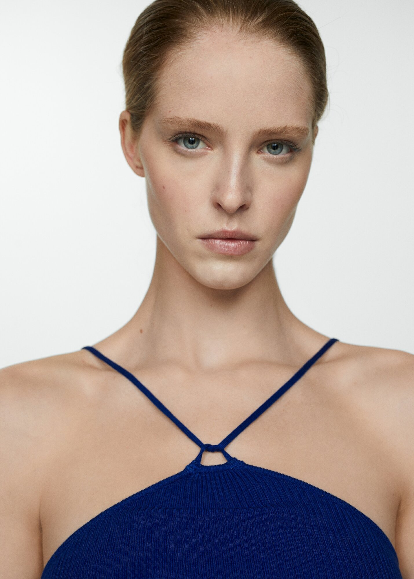 Топ MANGO, размер 20, синий электрик — фото 1