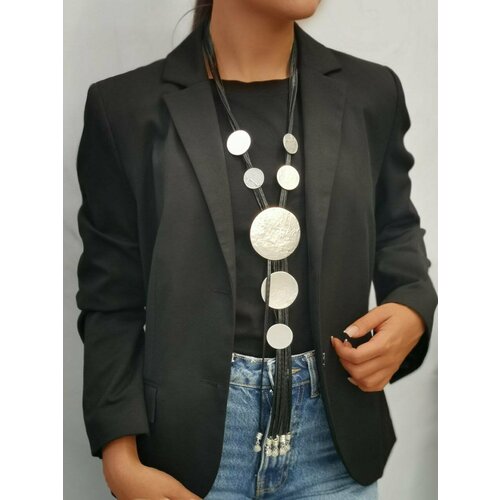 Колье Svetti длина 80 см серебристый 2565₽