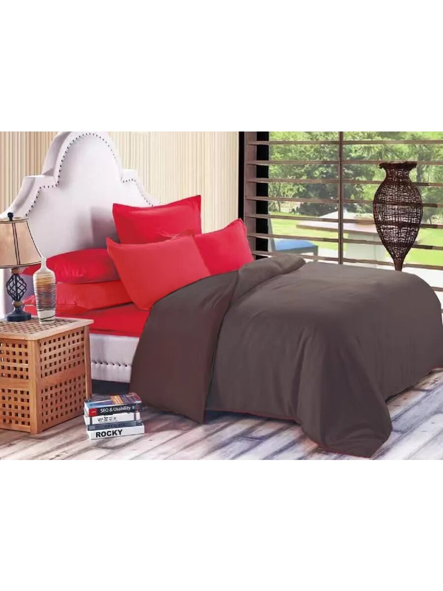 Постельное белье однотонное 15 мако-сатин