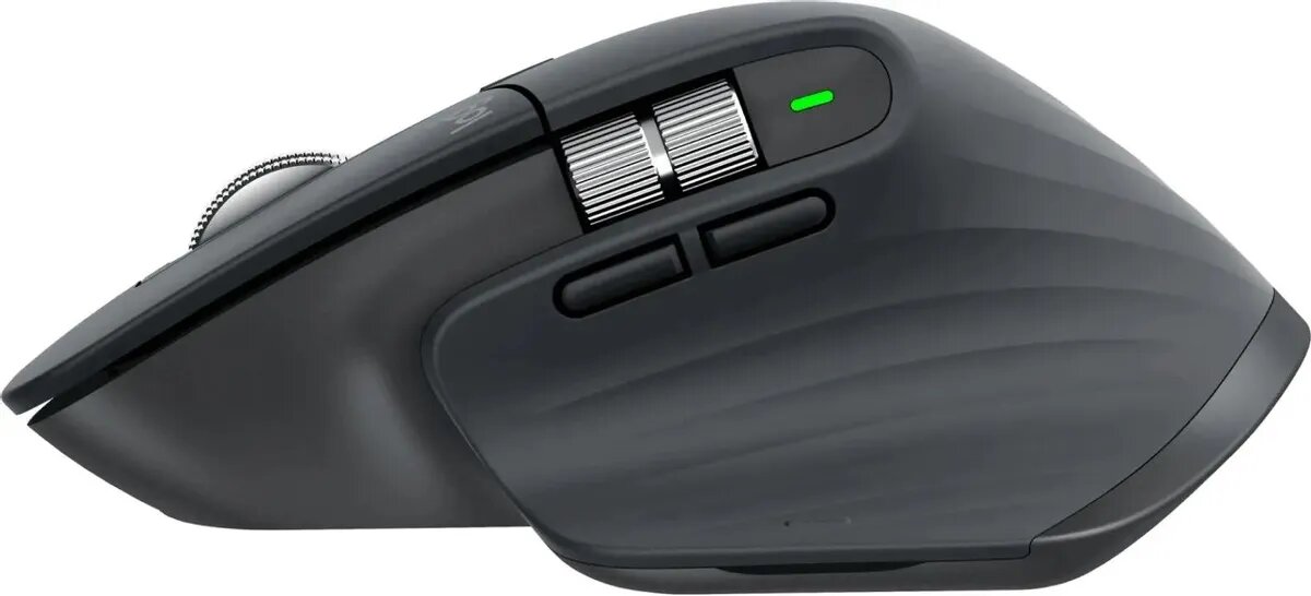 Беспроводная мышь Logitech MX Master 3S (серый) – эргономичный дизайн, точный сенсор 8000 DPI, тихие клики, USB-C — фото 1