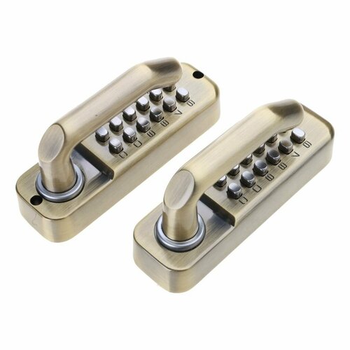 Механический цифровой дверной замок, кодовый код без ключа, вход из цинкового сплава с ручкой, батареи