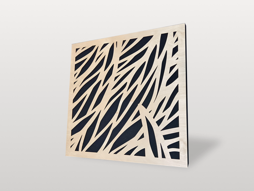 Изображение товара Акустическая панель Листва размеры 500х500х50мм цвет бесцветный лак