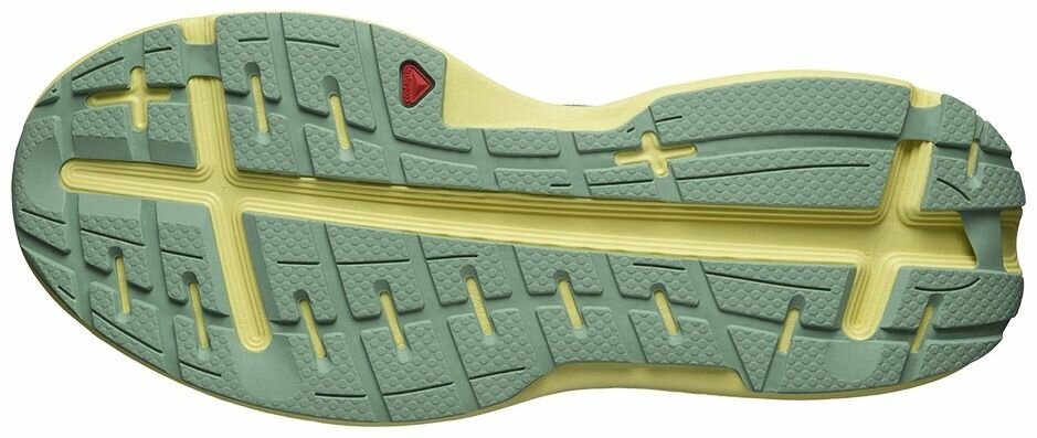 Кроссовки Salomon AERO GLIDE М, размер 12 UK, зеленый, желтый, золотой — фото 1