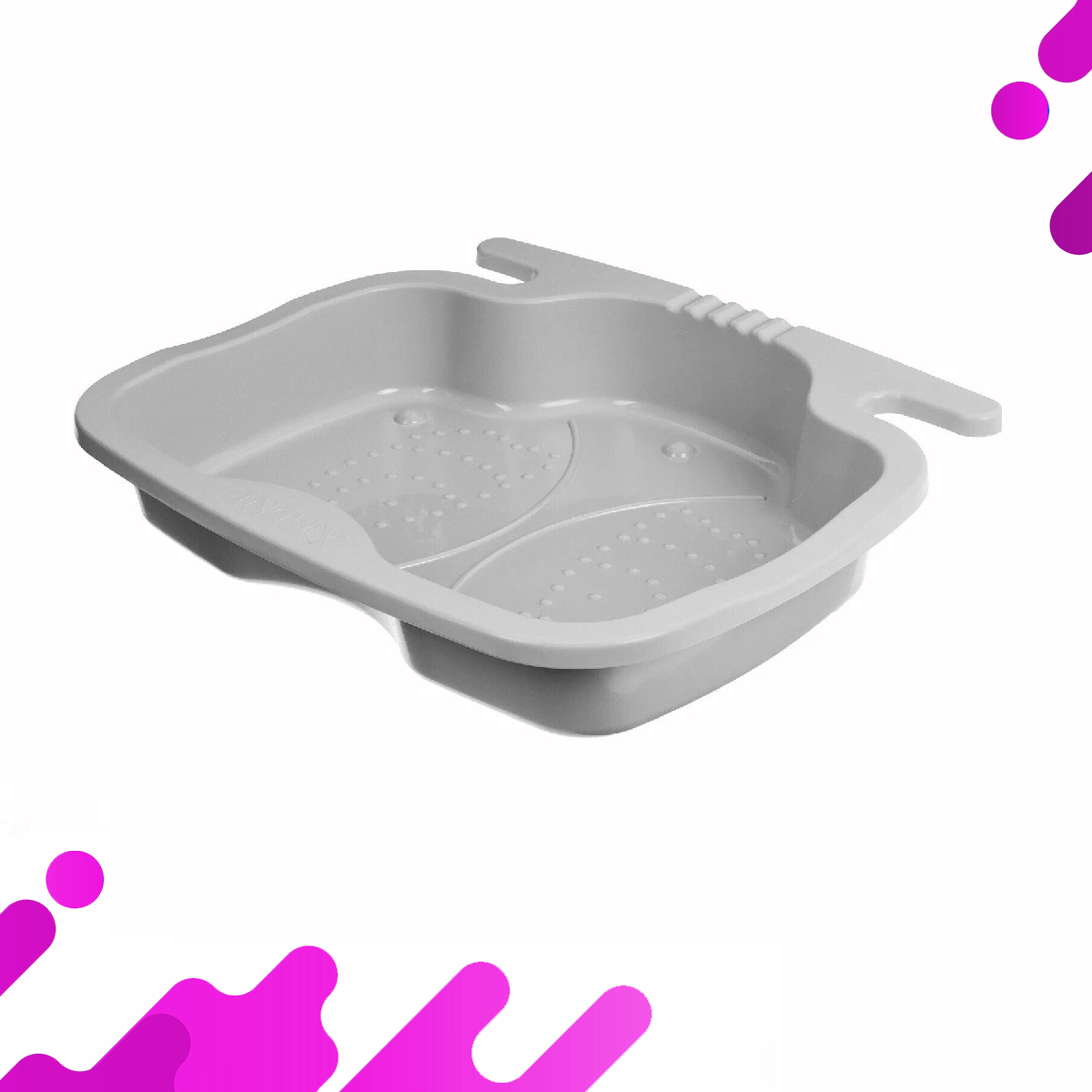 Картинки Ванночка для ног для бассейна, под лестницу, Intex 29080, цвет серый, размер 56*46*9 см