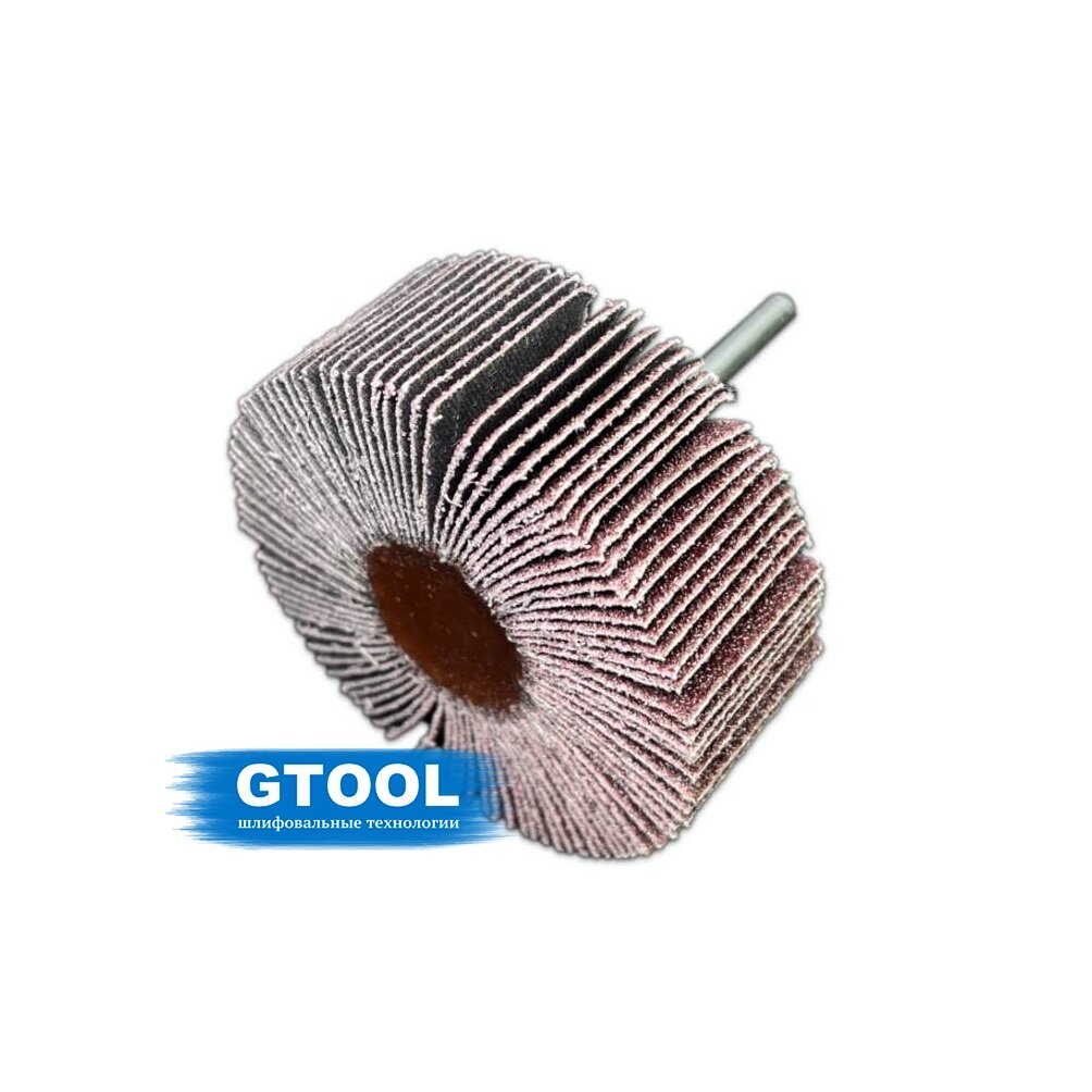 Лепестковая абразивная щетка GTOOL на шпинделе 80х30х6мм Р-80