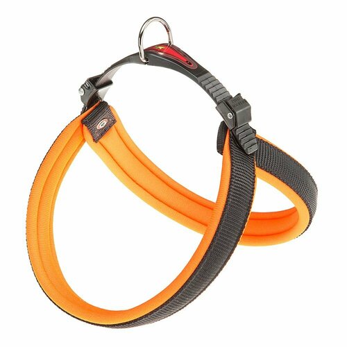 Шлейка для собак Ferplast AGILA FLUO 4 нейлоновая с мягкой подкладкой, оранжевая