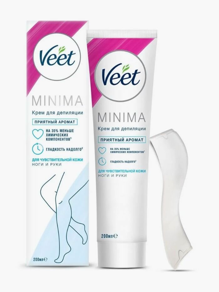 Veet MINIMA, крем для депиляции для чувствительной кожи, 200 мл