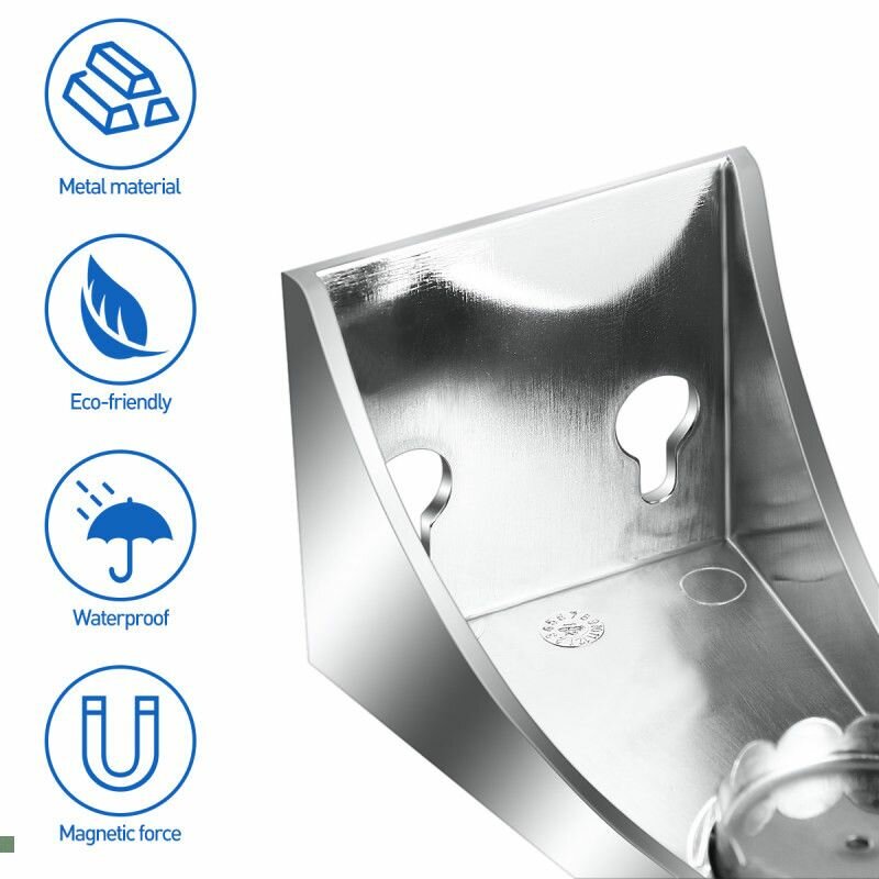 TOPBATHY 3 шт. Магнитный держатель, сильный контейнер для мыла, настенное крепление — фото 1