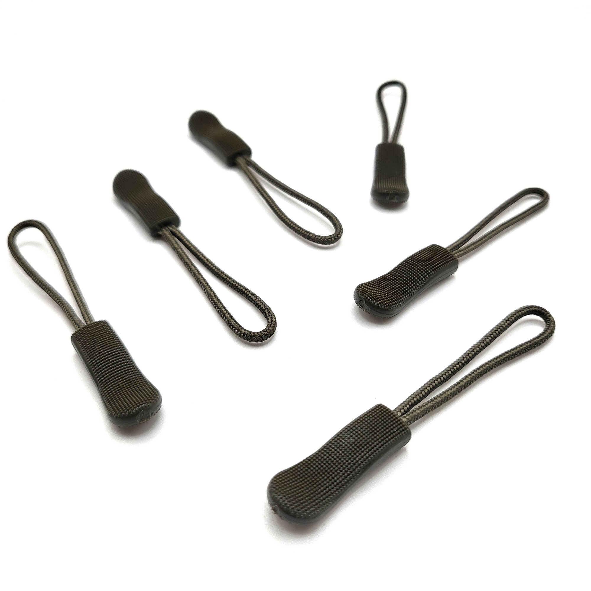 Пуллер для молнии, для бегунка хаки, 10 шт. — фото 1