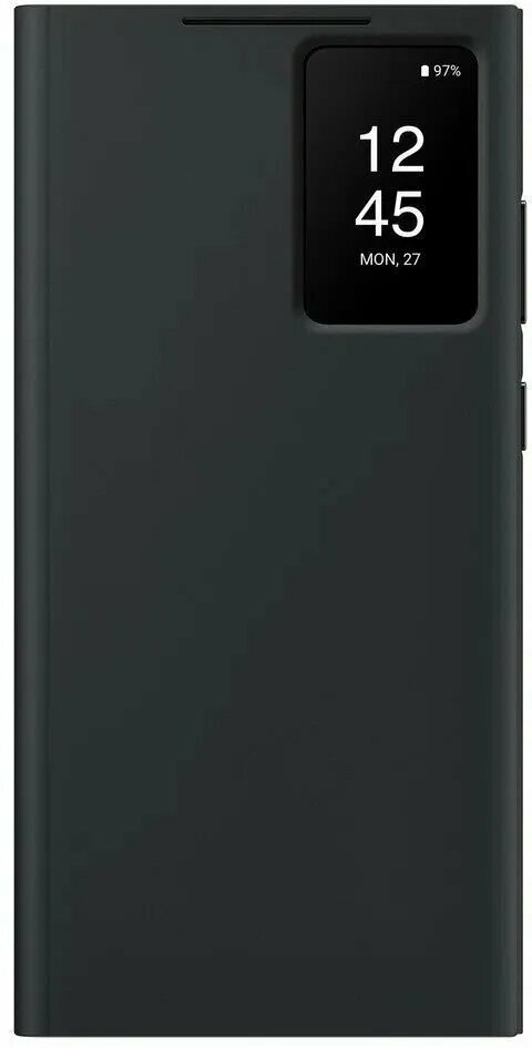 Чехол для Samsung Galaxy S23 Ultra Smart View Wallet Case / Чехол для Самсунг Галакси с23 ультра / Черный